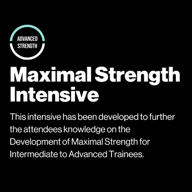 Maximal Strength Intensive