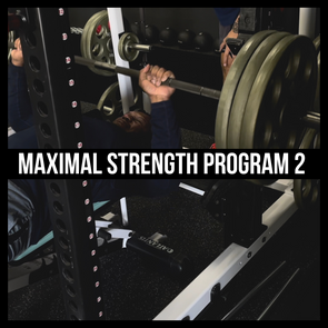 12-Week Maximal Strength Program 2